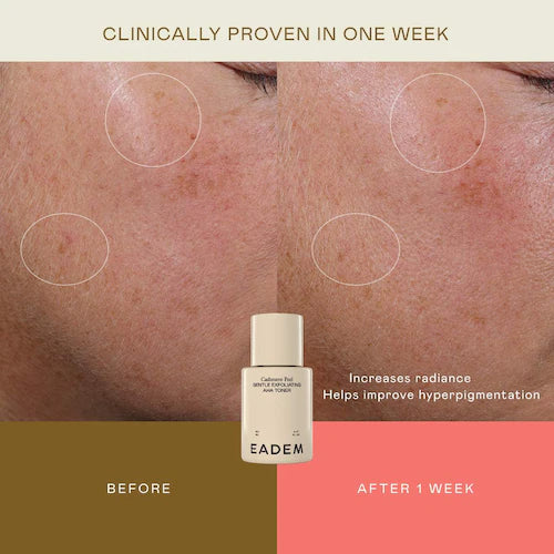 Cashmere Peel Gentle AHA + PHA Exfoliating Toner with 9% Lactic, Azelaic, Tranexamic Acids - GLAM MODA