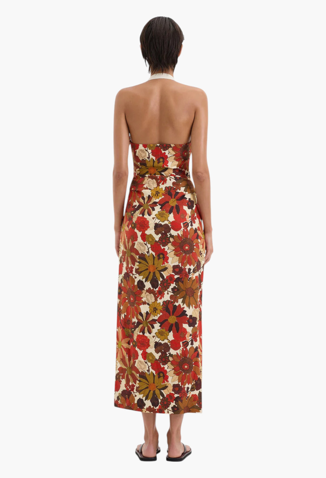 Castella Gathered Midi Dress - GLAM MODA