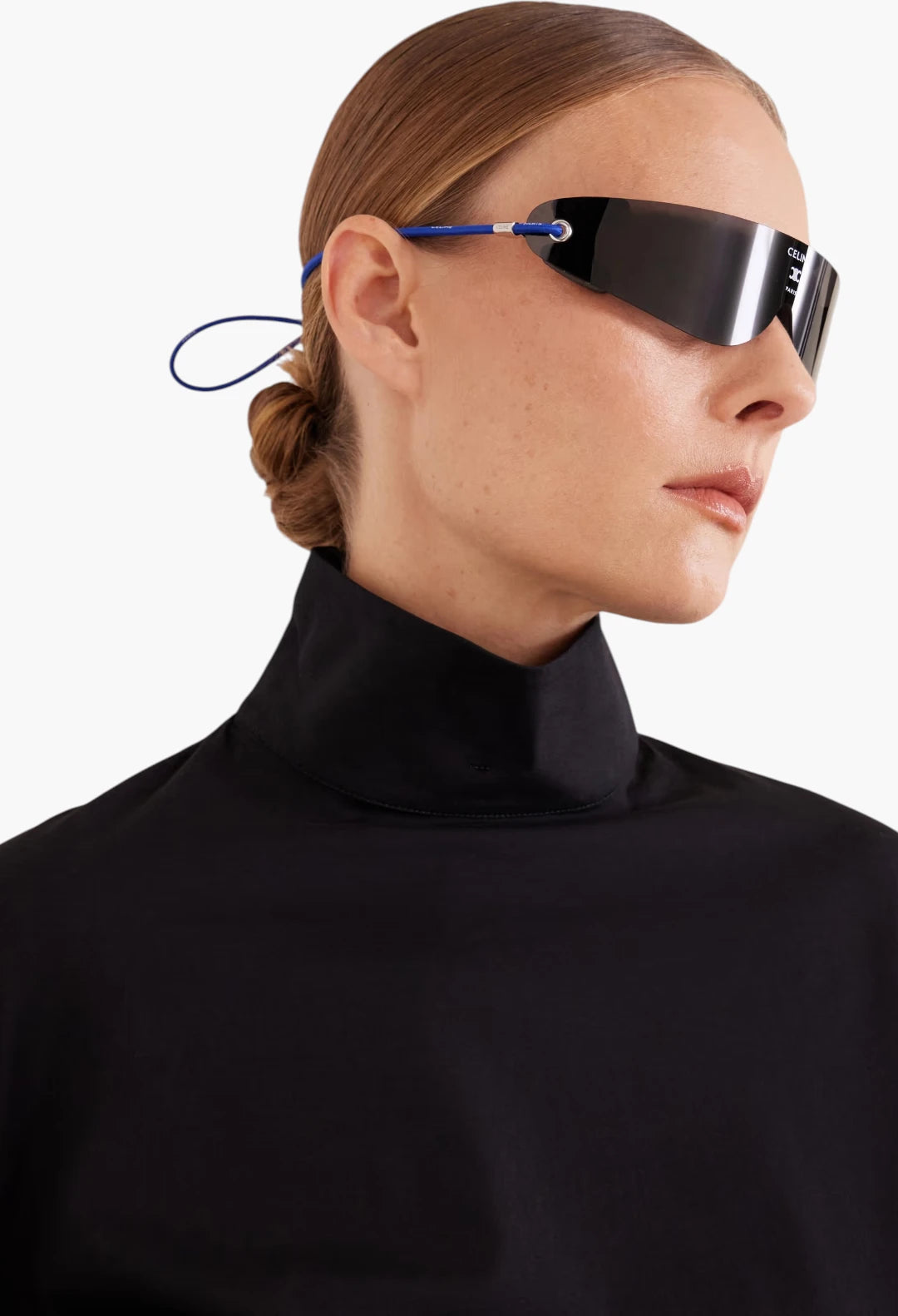 Runner shield-style injection sunglasses