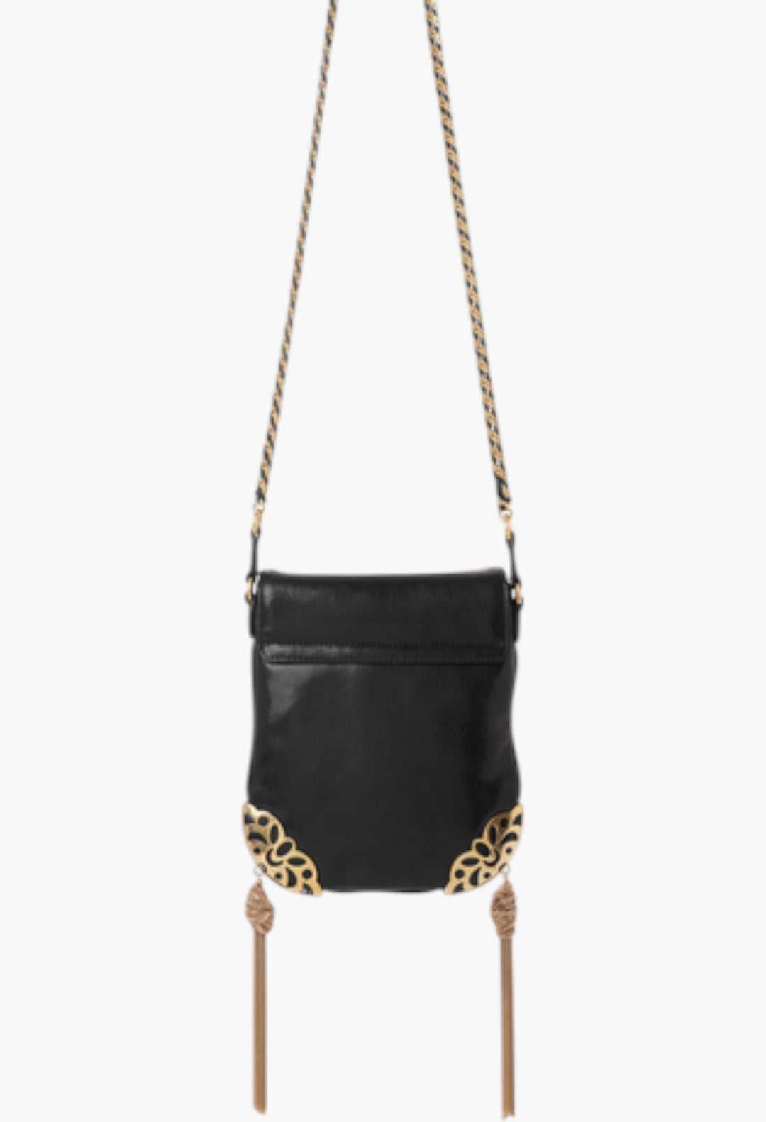 Château Treasures Chain Flap Bag In Grained Leather - GLAM MODA