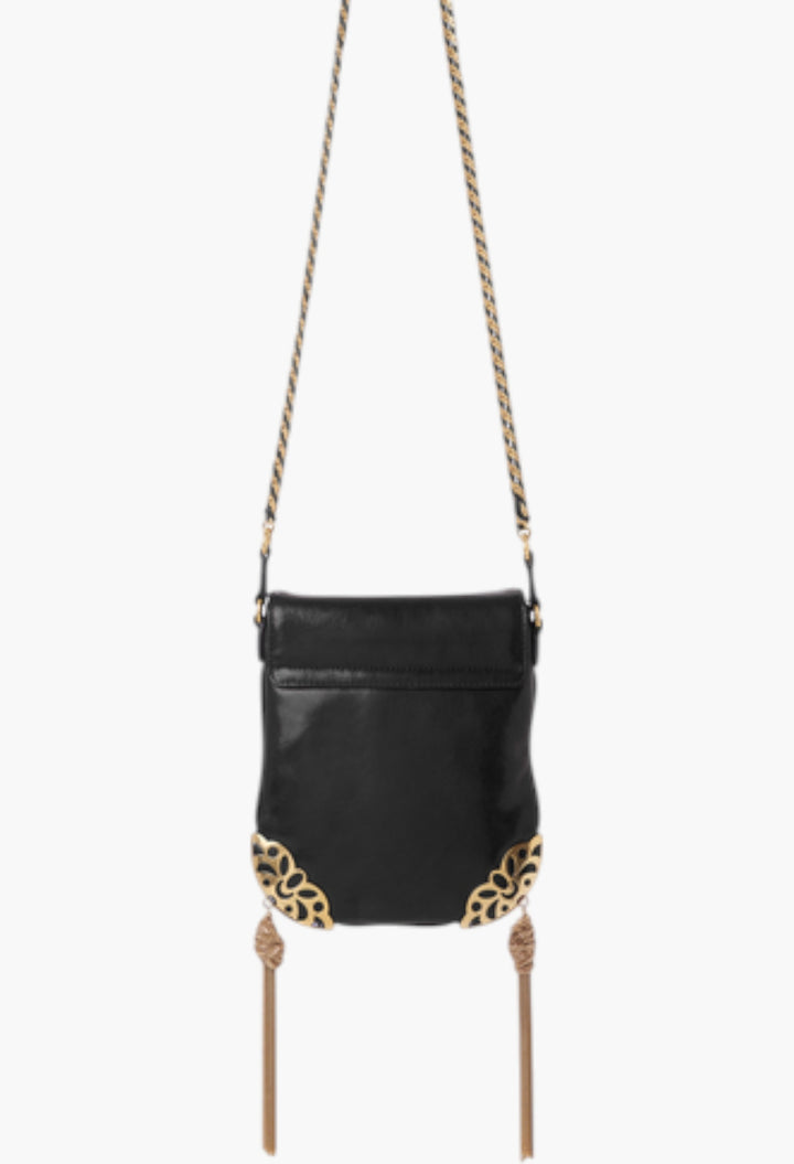 Château Treasures Chain Flap Bag In Grained Leather - GLAM MODA