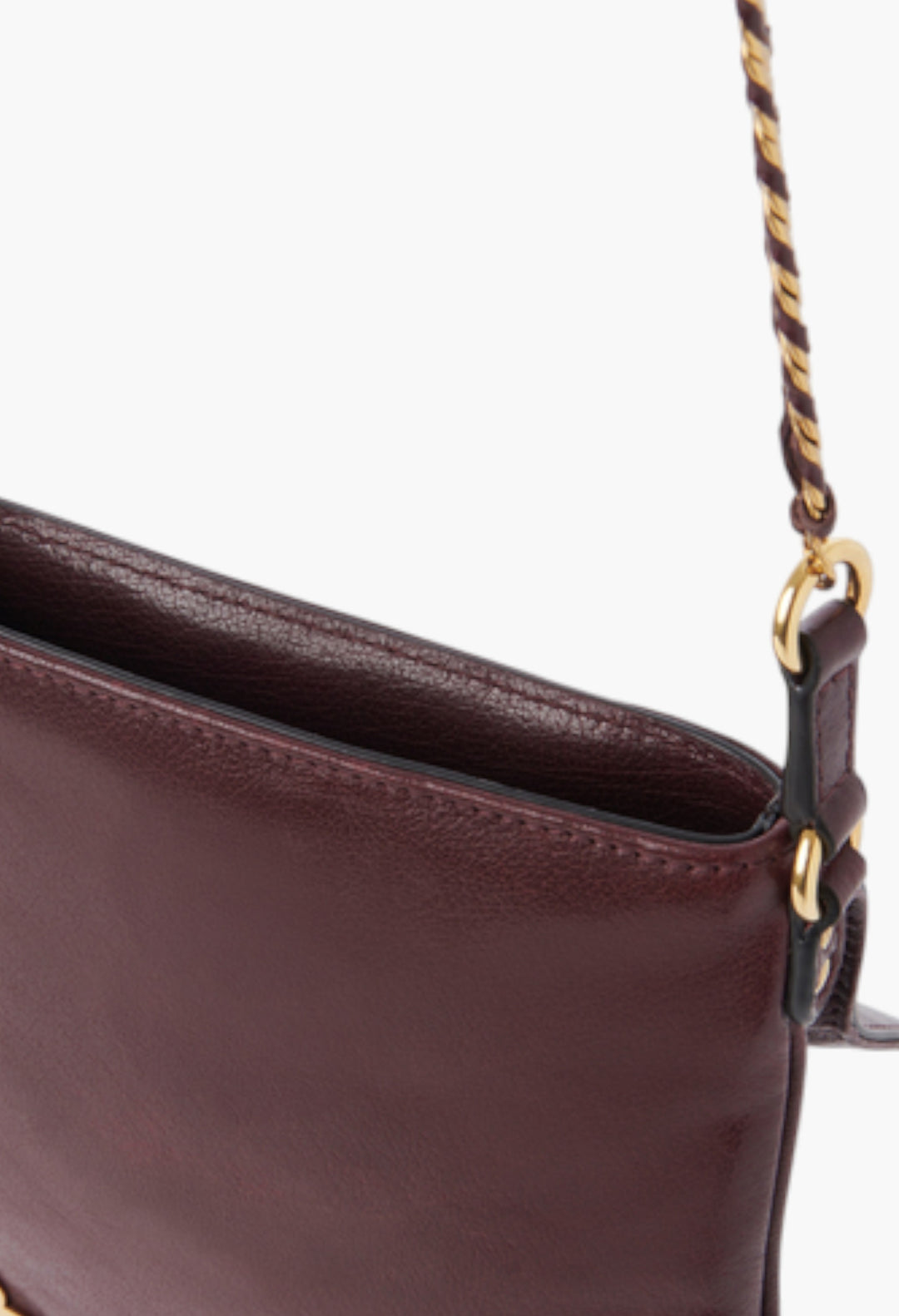 Château Treasures Chain Flap Bag In Grained Leather - GLAM MODA