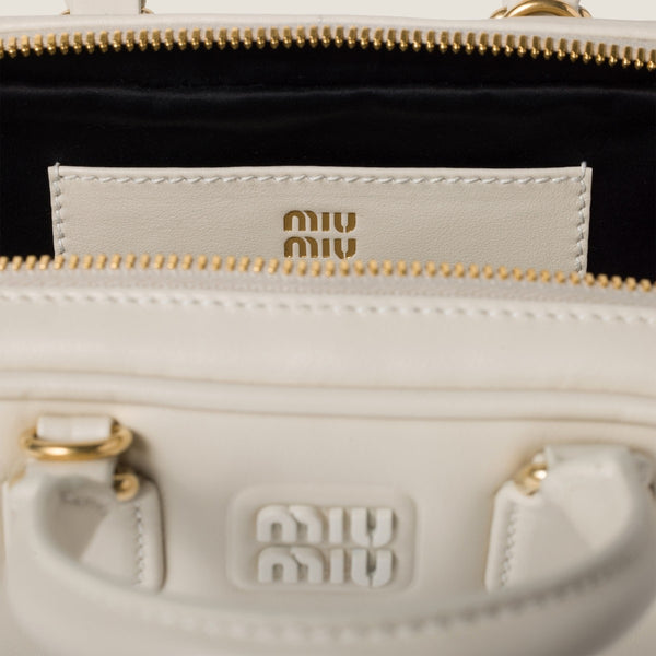 Chalk White - Arcadie Leather Mini-Bag