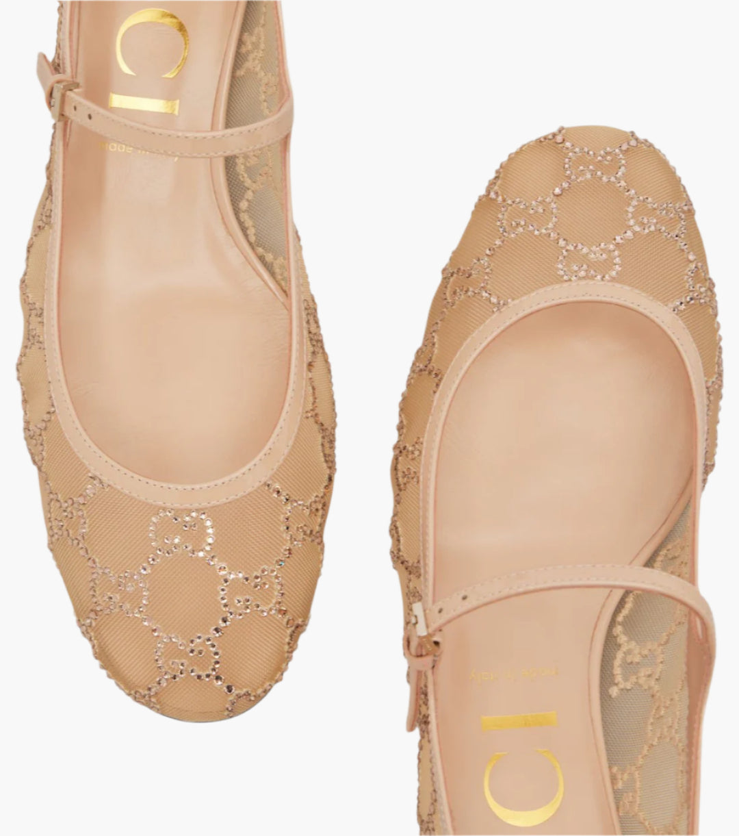 Charline GG mesh Mary Jane flats - GLAM MODA