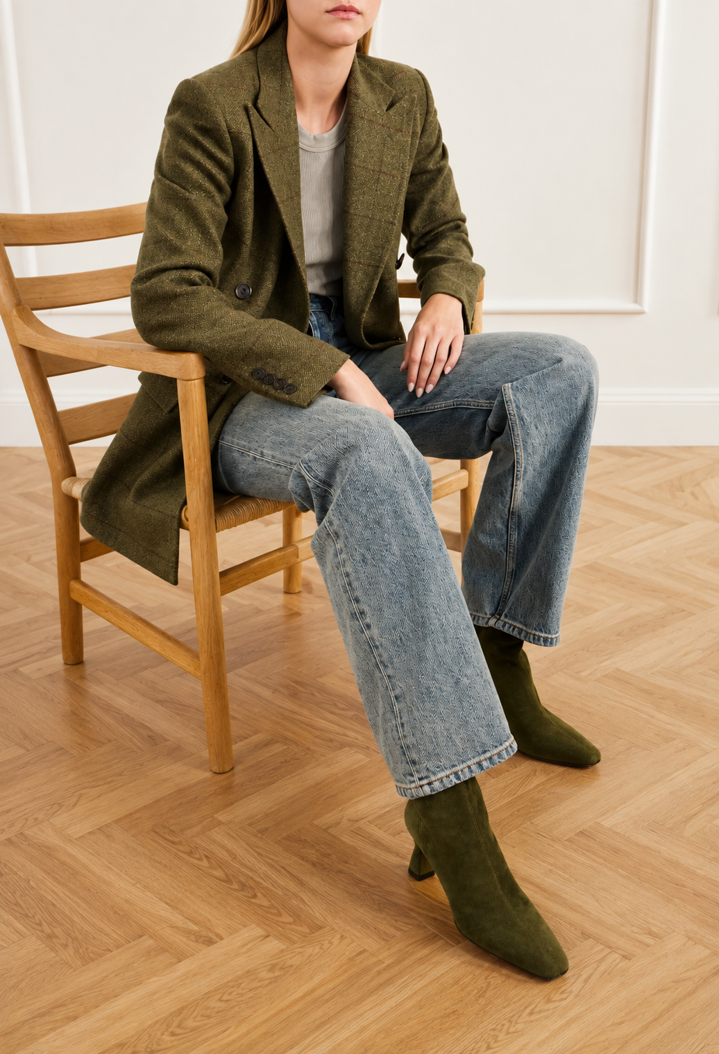 Amore 75 suede ankle boots