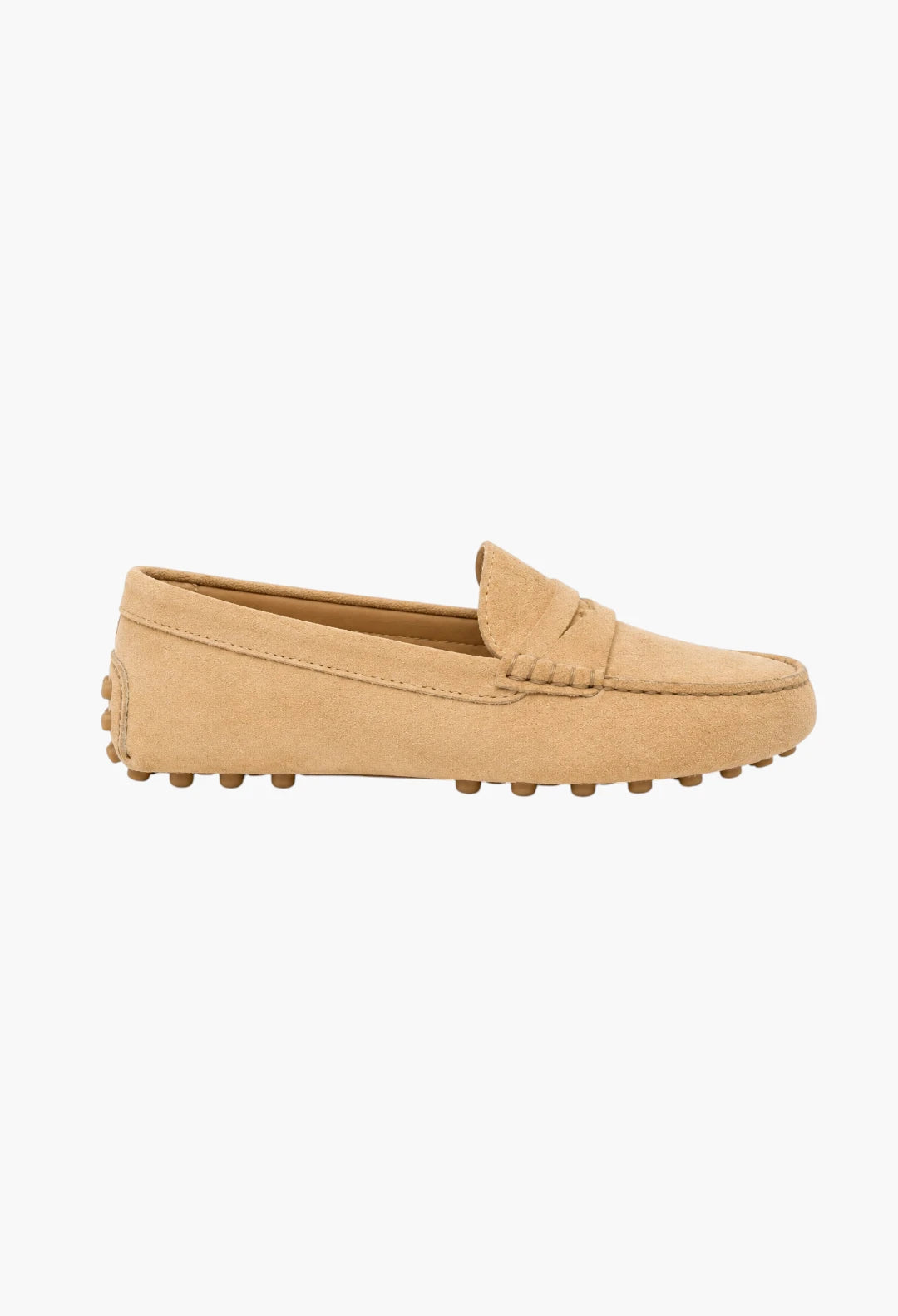Ecru - Suede Driving Shoes