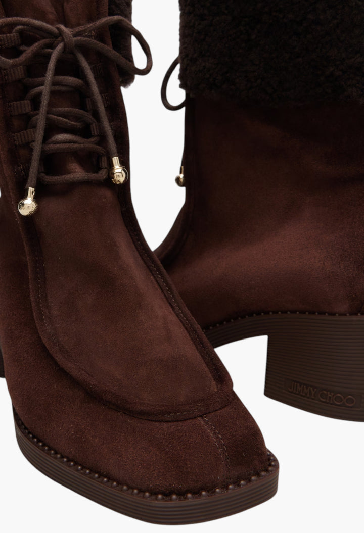 Chocolate - Hali Suede Ankle Boots - GLAM MODA