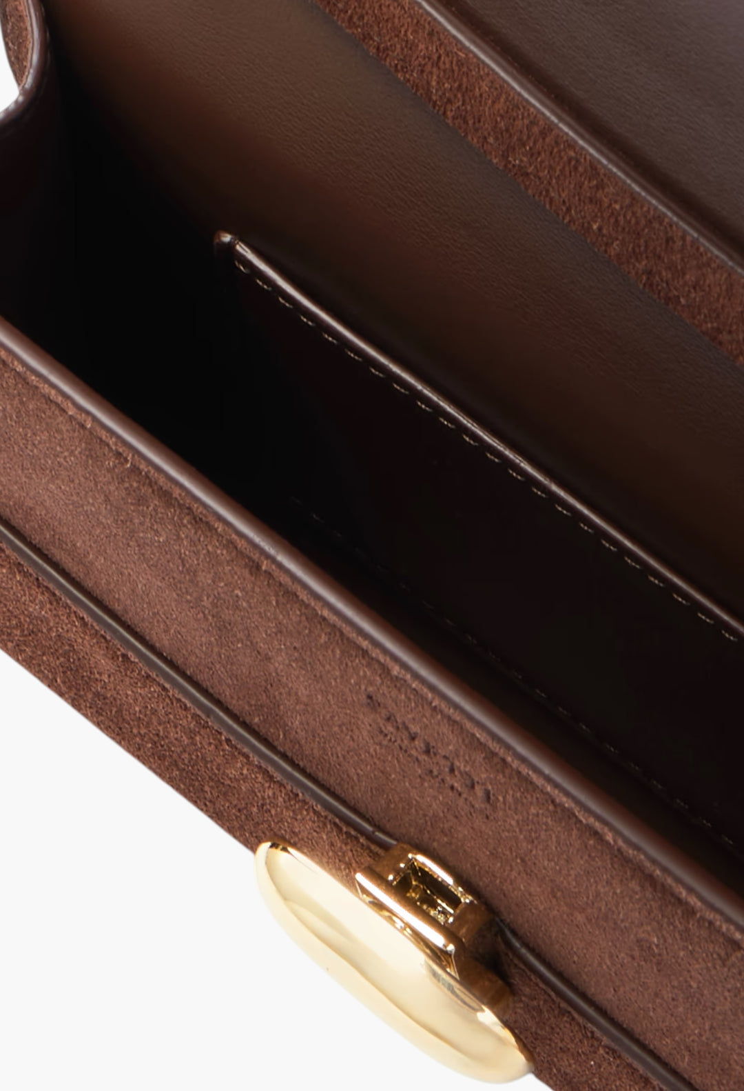 Chocolate - Symmetry 19 Suede Shoulder Bag - GLAM MODA