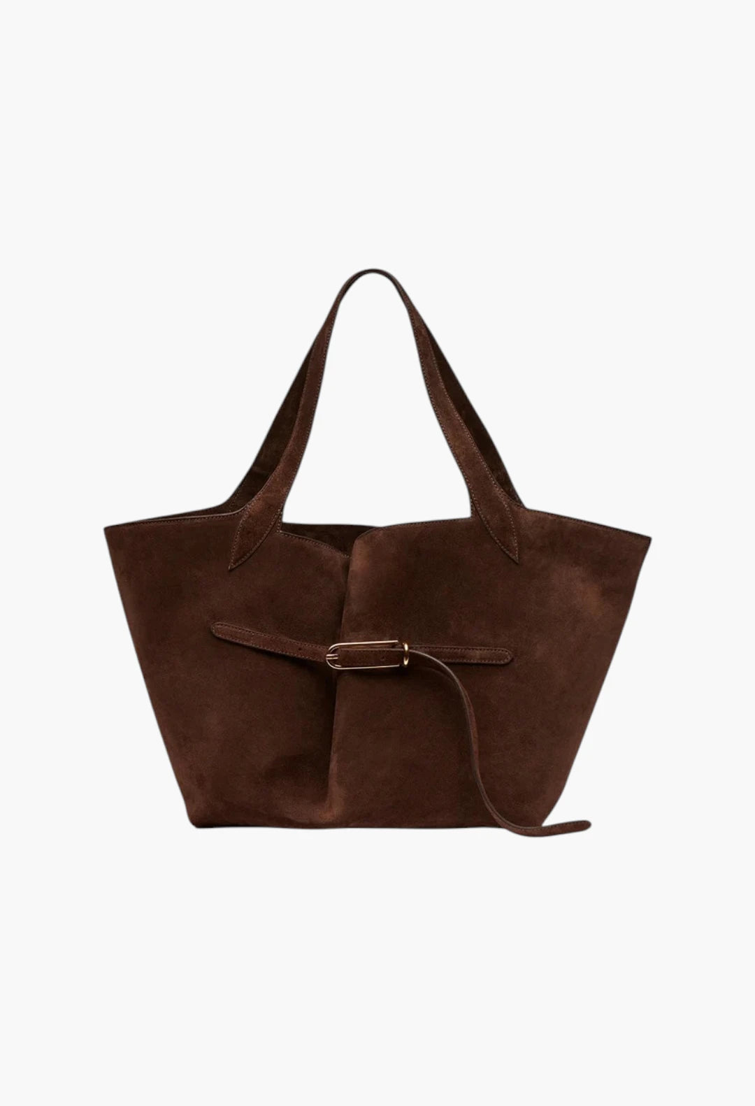 Belted Tote Black Croc