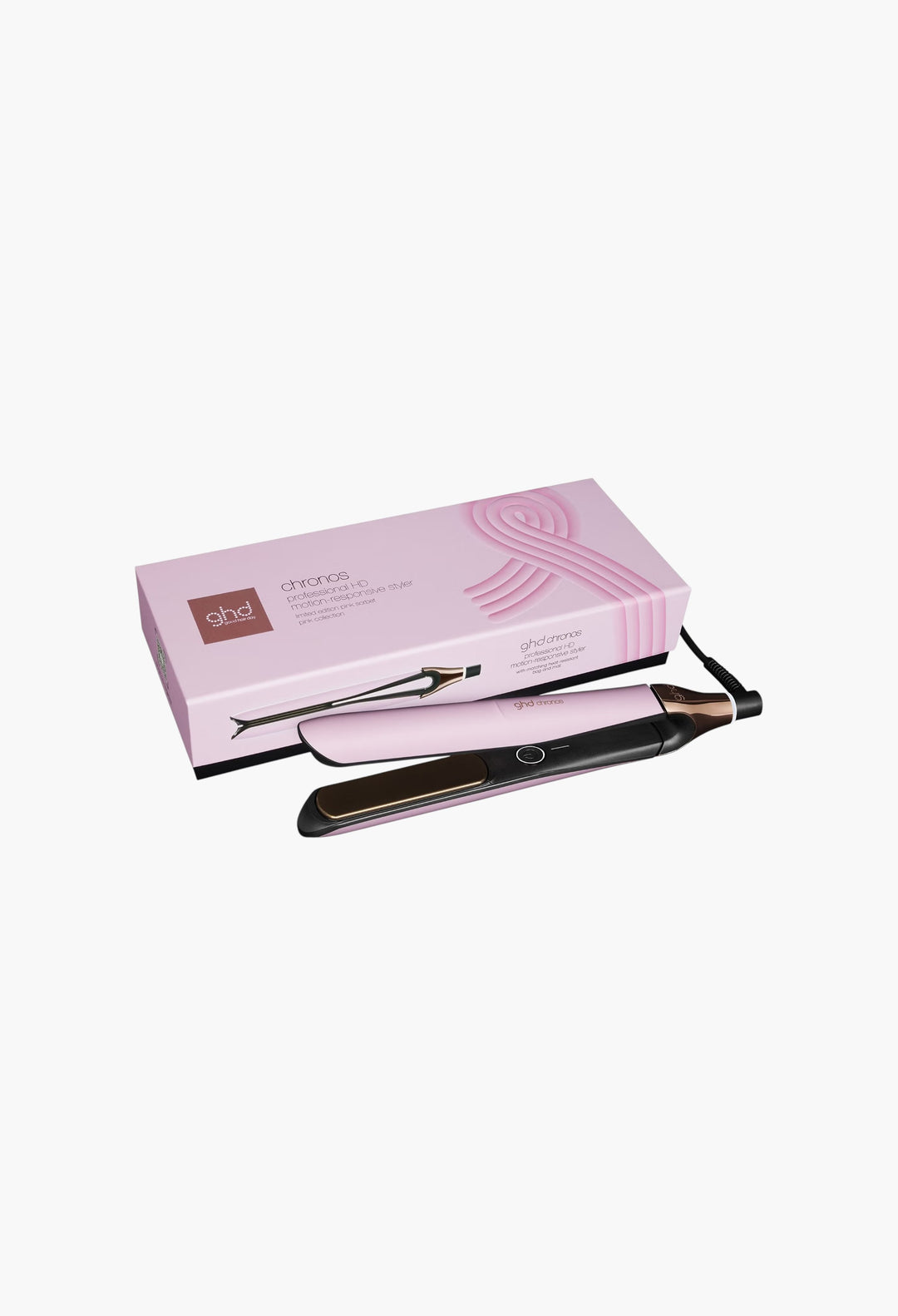 Chronos - Charity Limited Edition Hair Straightener in Pink Sorbet - GLAM MODA