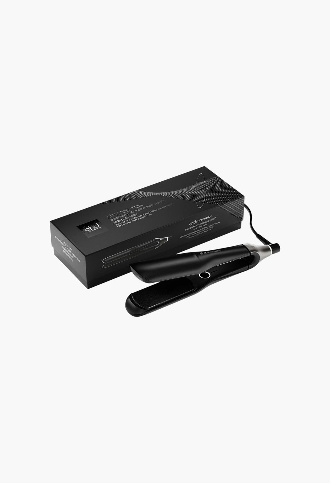Chronos Max Wide Plate Hair Straightener Black - GLAM MODA