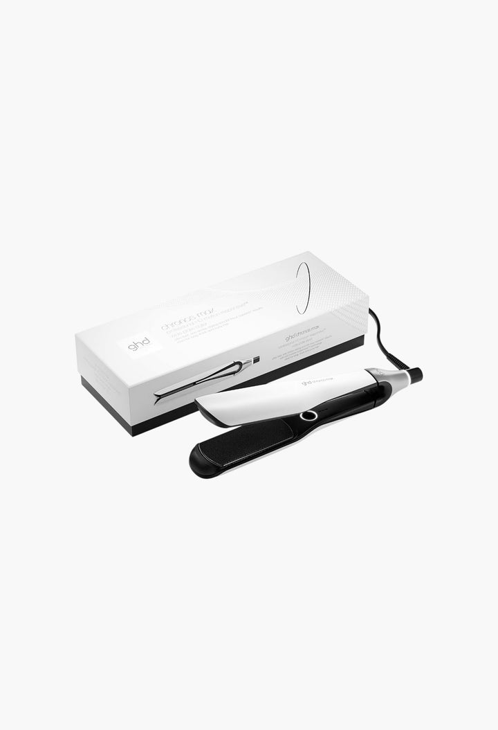 Chronos Max Wide Plate Hair Straightener White - GLAM MODA
