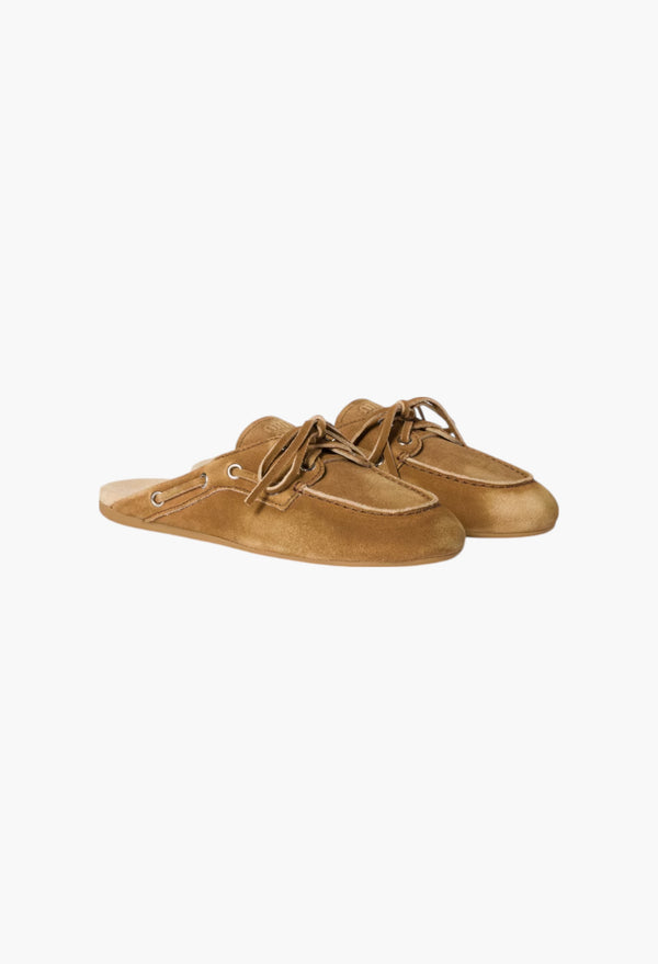 Cinnamon - Faded Suede Mules