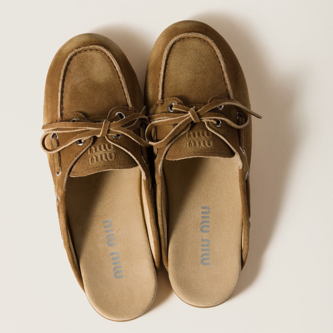 Cinnamon - Faded Suede Mules - GLAM MODA