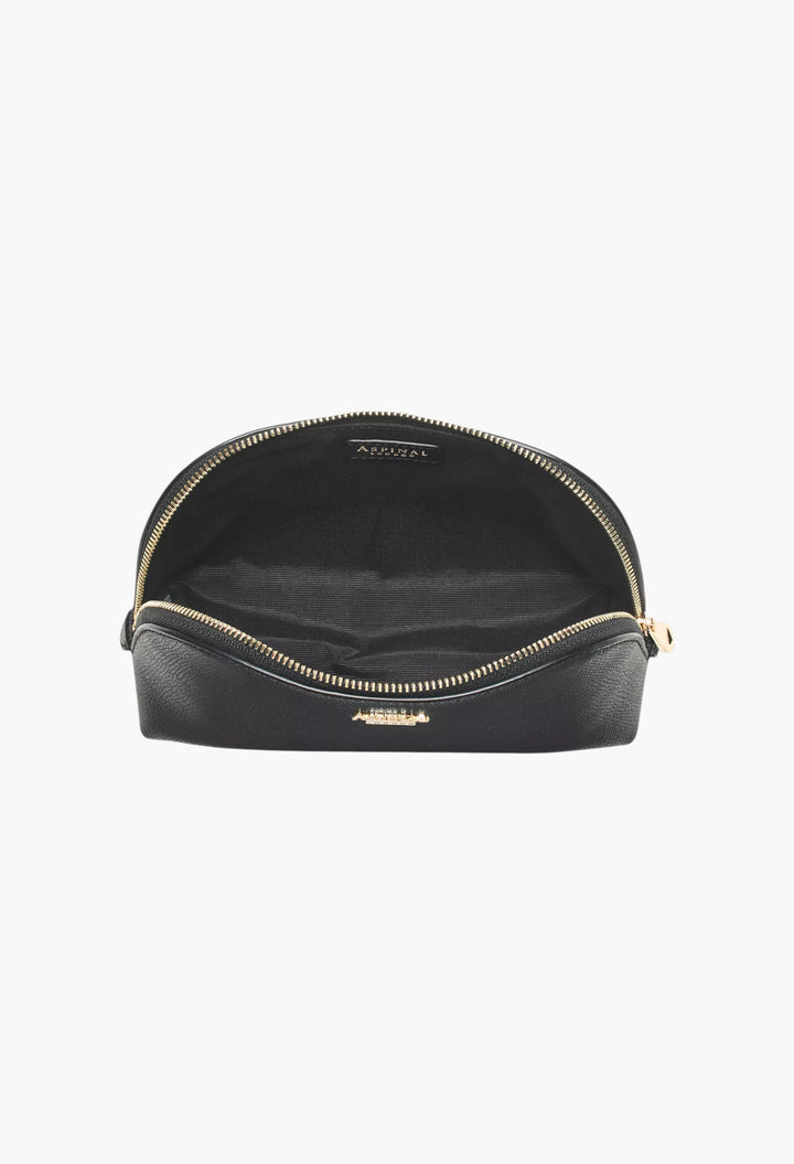 Classic Small Saffiano-Leather Cosmetic Case - GLAM MODA