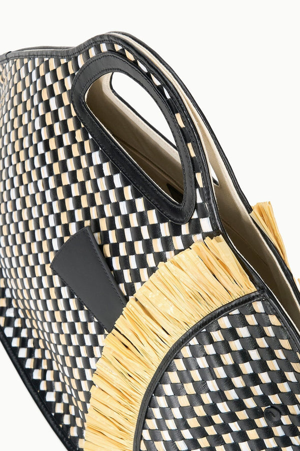 Cleo Fish Basket Tote Black Natural