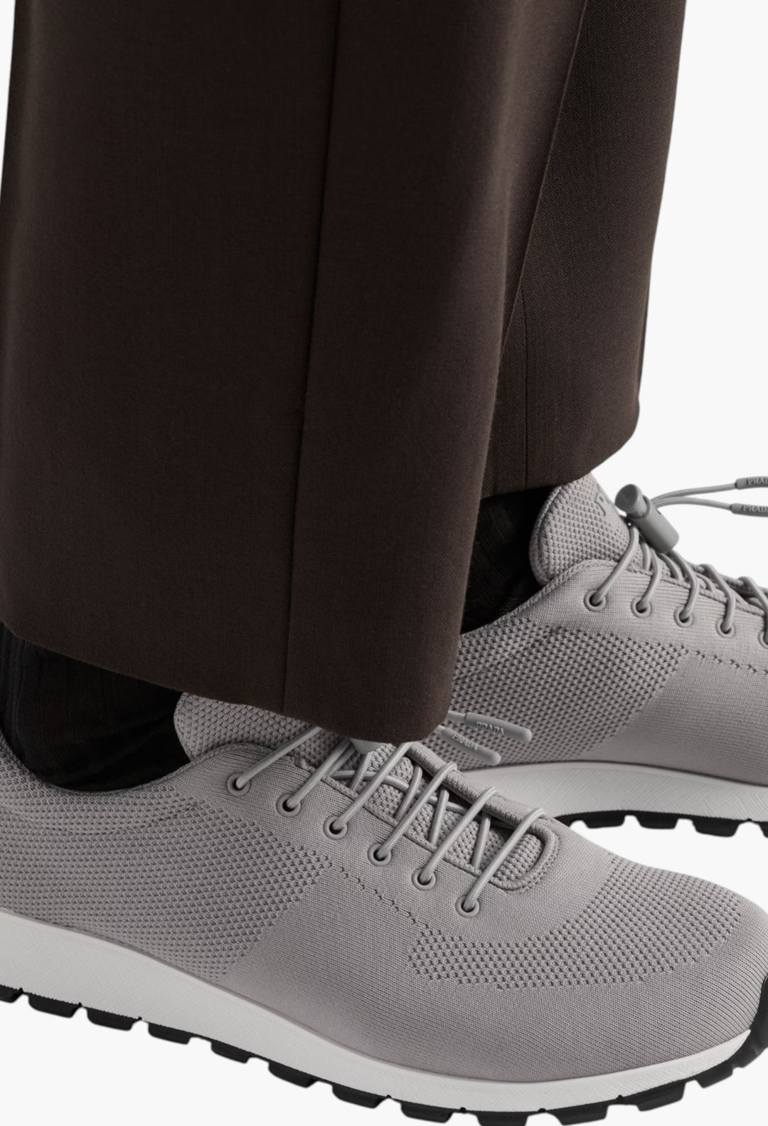 Cloudy Gray - Stretch Knit Sneakers - GLAM MODA