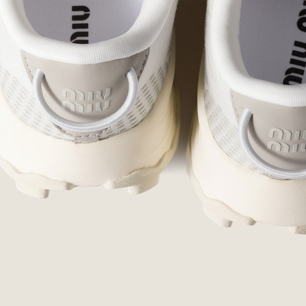 Cloudy Gray - Technical Fabric Sneakers