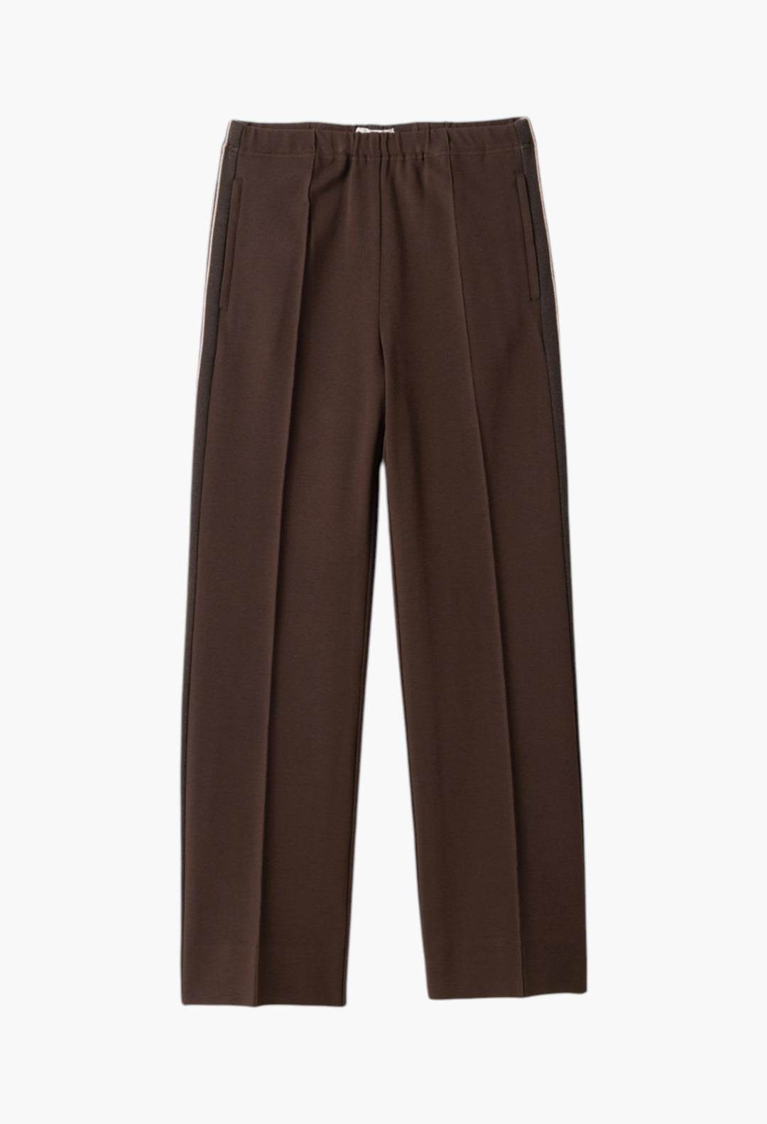 Cocoa Brown - Fabric Stitch Knit Pants - GLAM MODA