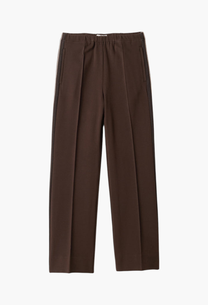 Cocoa Brown - Fabric Stitch Knit Pants - GLAM MODA