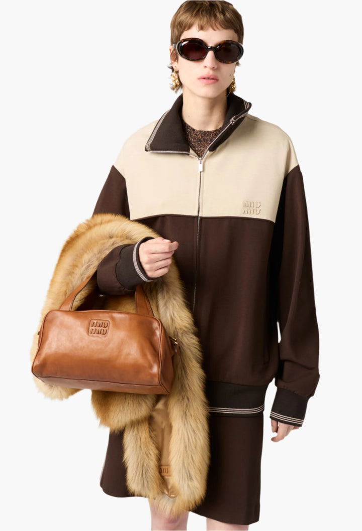 Cocoa Brown - Fabric Stitch Knit Skirt - GLAM MODA