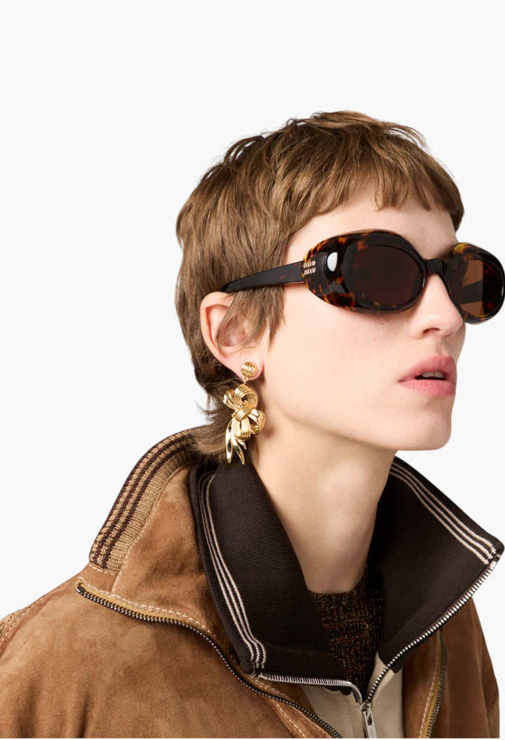 Cocoa Brown/Sand - Zipper Sweatshirt - GLAM MODA