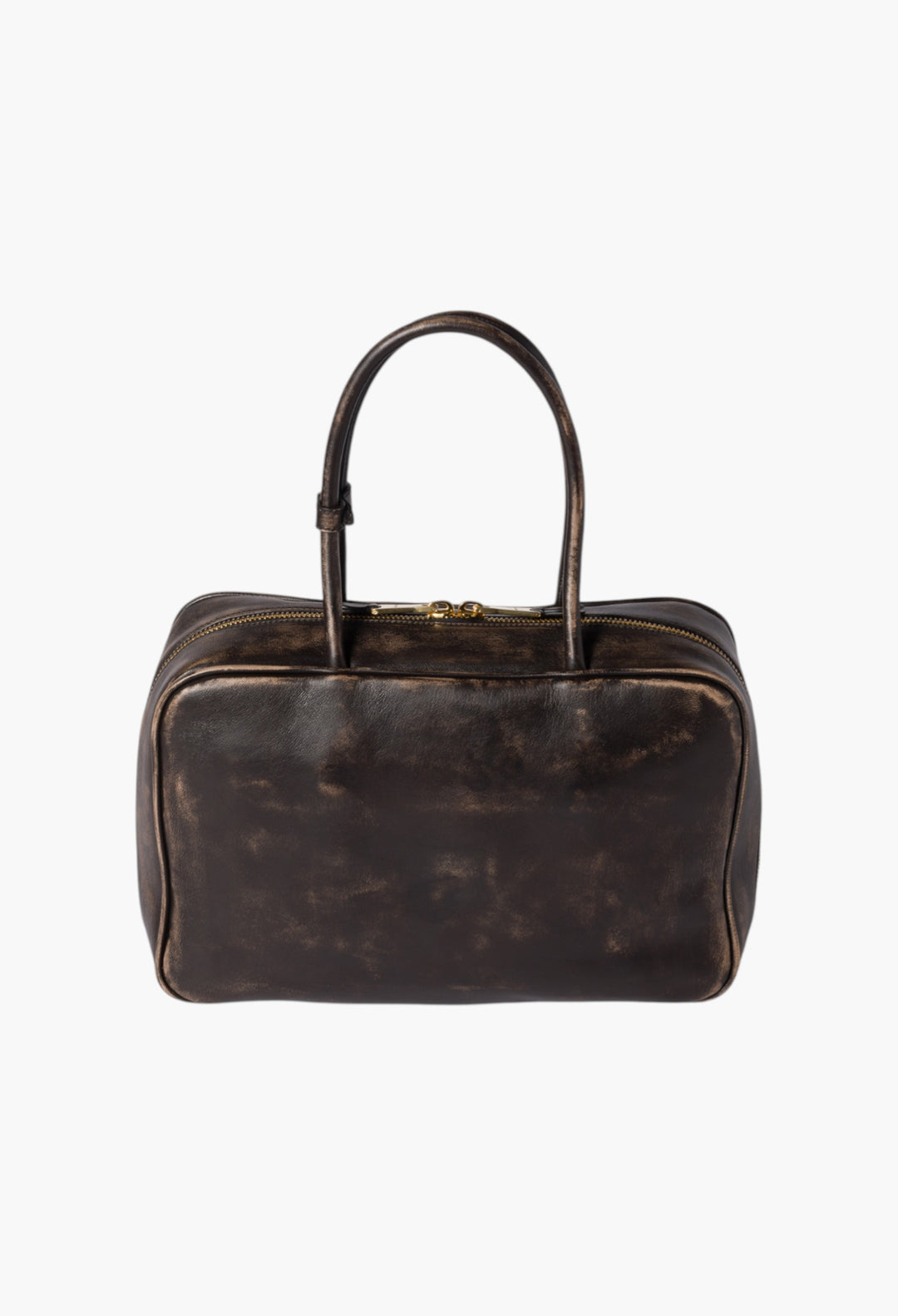 Coffee - Beau Nappa Leather Bag - GLAM MODA