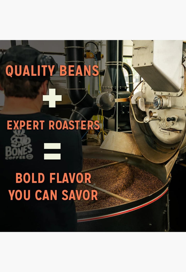 Bones Coffee Company Decaf Cinnamon Roll Decaffeinated Flavored Coffee