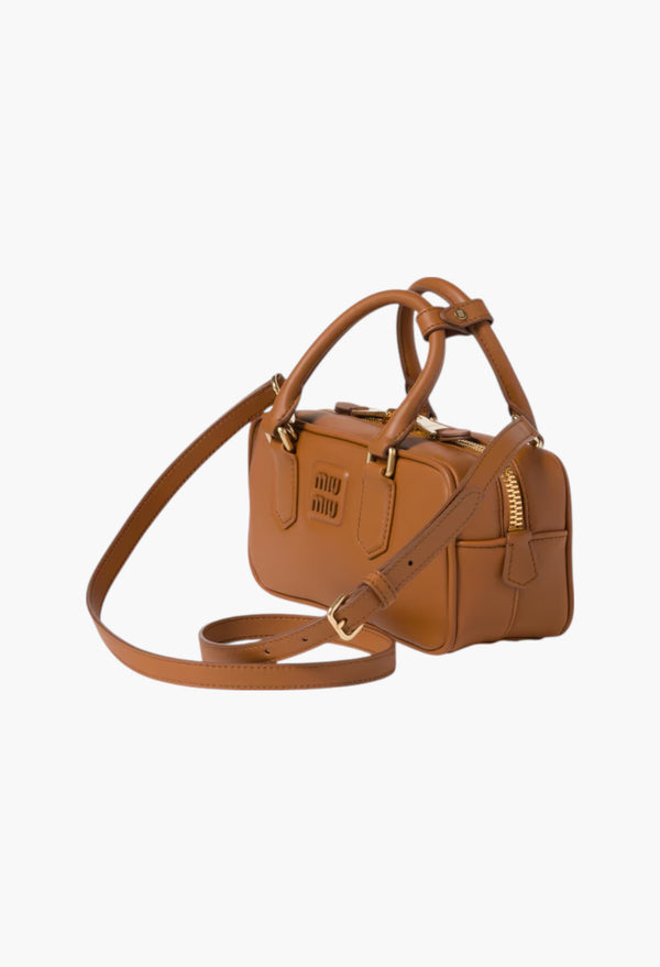Cognac - Arcadie Leather Bag