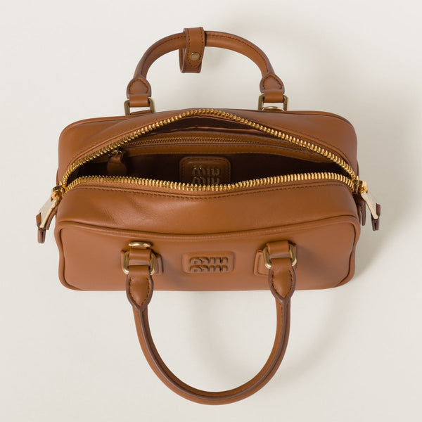 Cognac - Arcadie Leather Bag