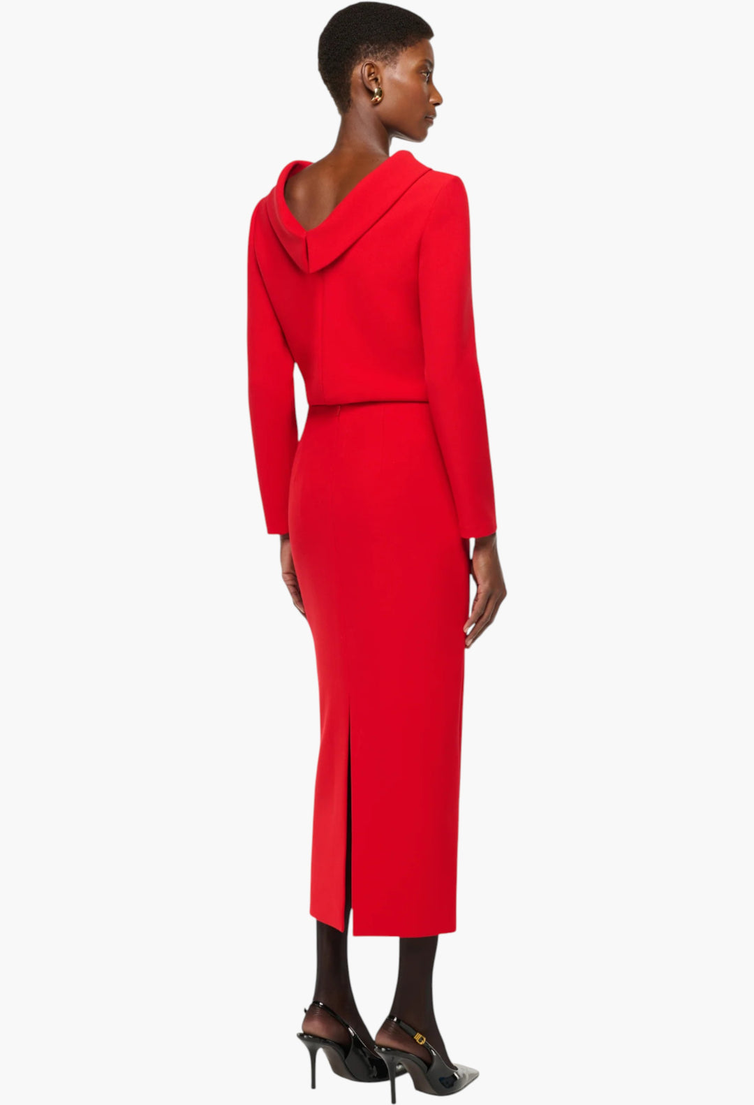 Collared Crepe Top - GLAM MODA