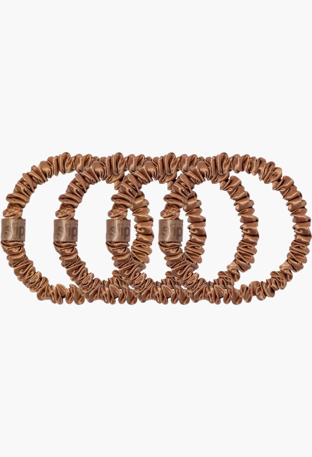 Copper - Slip Pure Silk Skinny Scrunchies - GLAM MODA