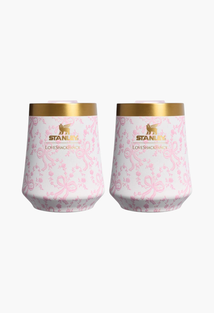 Stanley 1913 x LoveShackFancy Holiday The Reserve Wine Tumbler Set | 11 OZ (2-pack)