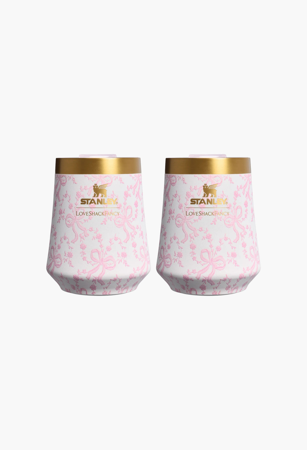 Stanley 1913 x LoveShackFancy Holiday The Reserve Wine Tumbler Set | 11 OZ (2-pack) - GLAM MODA