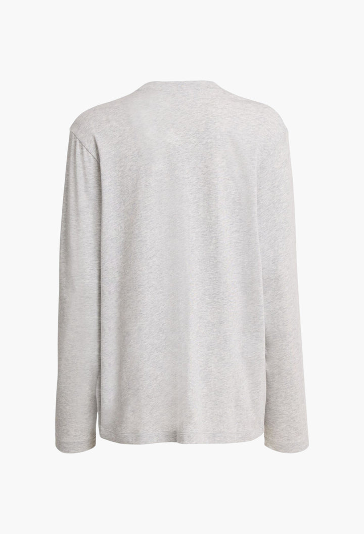 Cotton Blend Long Sleeve T-Shirt - GLAM MODA