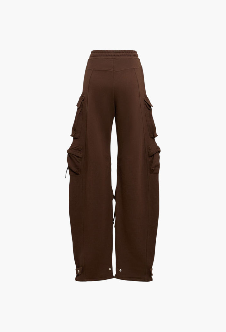 Cotton Jersey Cargo Sweatpants - GLAM MODA