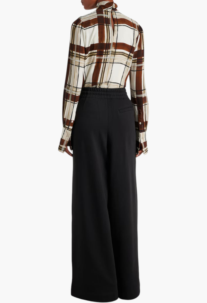 Cotton Wide-Leg Pants - GLAM MODA