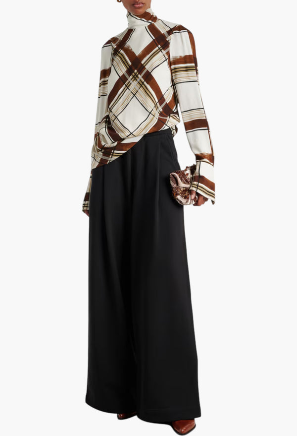 Cotton Wide-Leg Pants