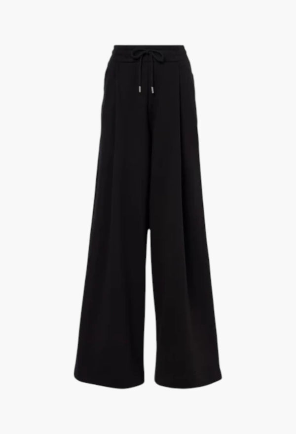 Cotton Wide-Leg Pants