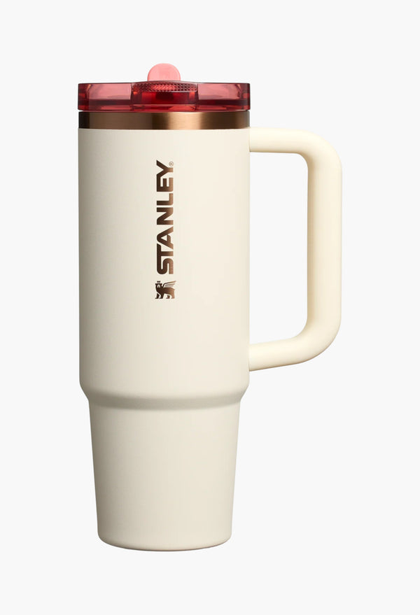 Cream Rose Gold - The Quencher ProTour Flip Straw Tumbler | 30 OZ