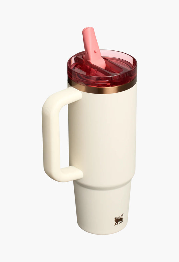 Cream Rose Gold - The Quencher ProTour Flip Straw Tumbler | 30 OZ