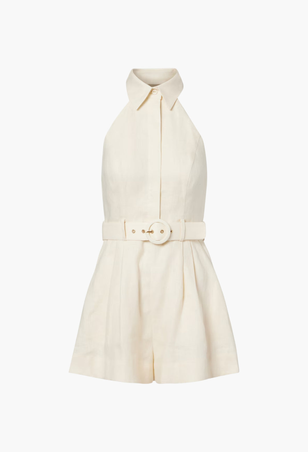 Awaken Halterneck Linen Romper - GLAM MODA