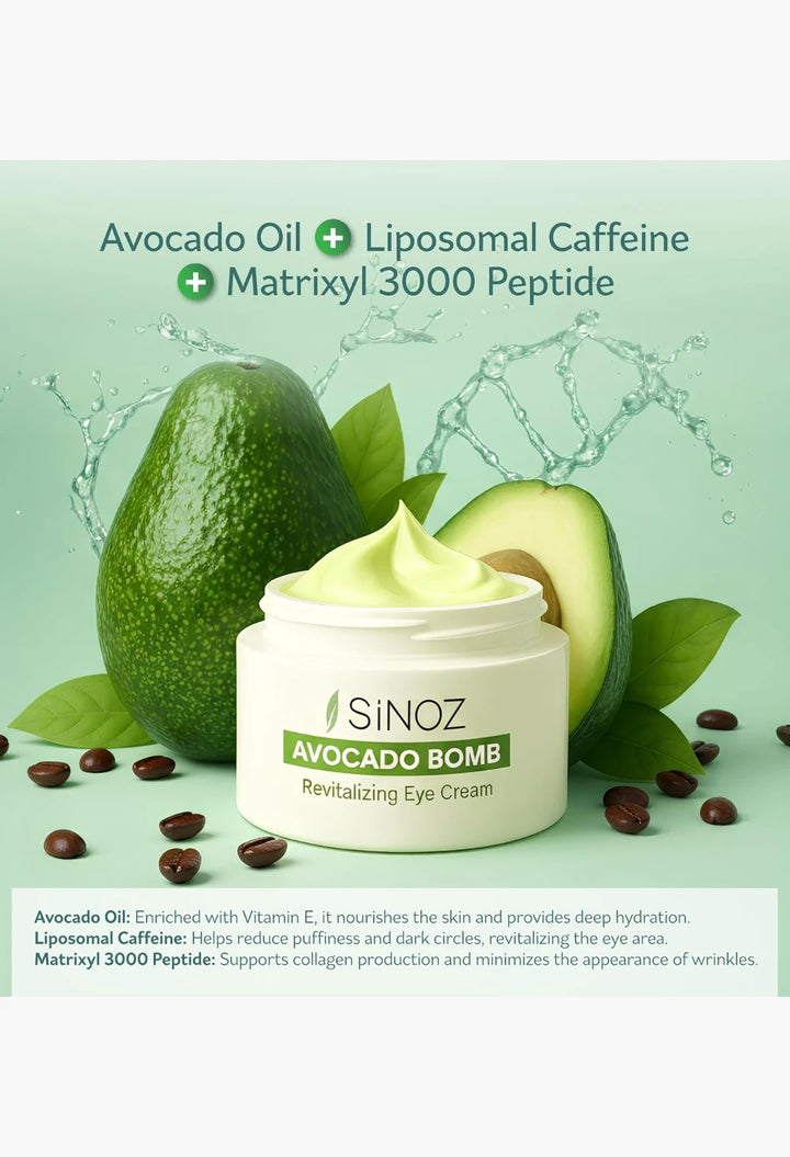 Sinoz Hydrating Eye Cream with Avocado Oil