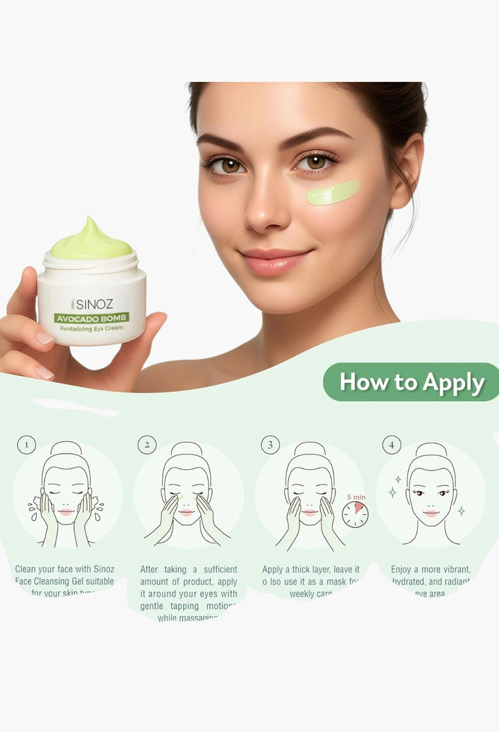 Sinoz Hydrating Eye Cream with Avocado Oil