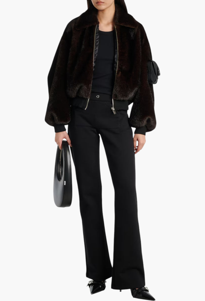 Cropped Bomber Jacket - GLAM MODA