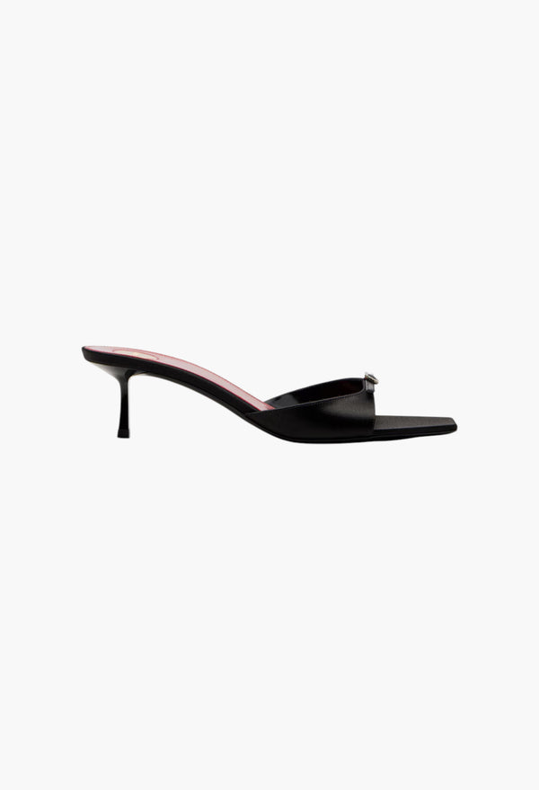 Daisy 50 satin crêpe mules