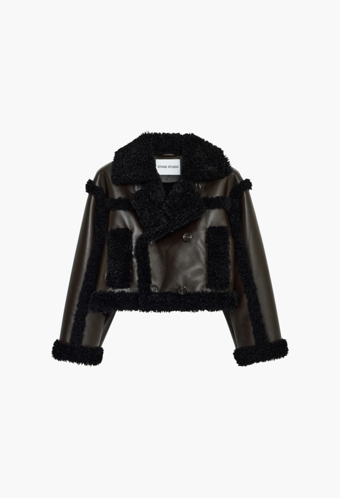 Dark Brown/Black - Kristy Jacket - GLAM MODA