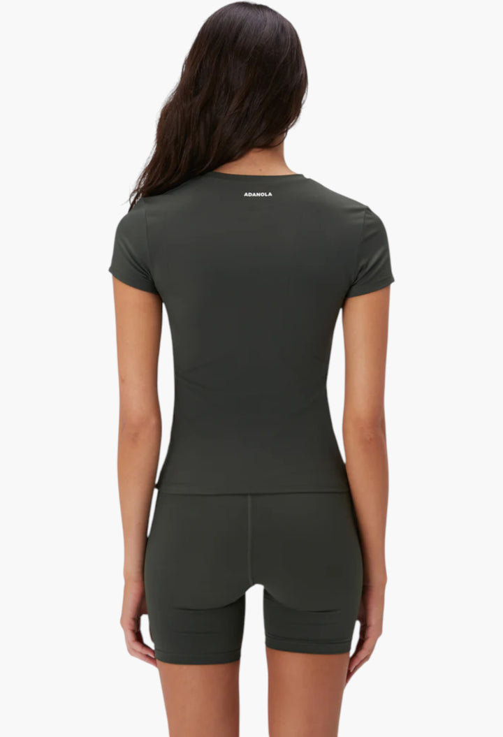 Dark Olive - Ultimate Short Sleeve Top - GLAM MODA