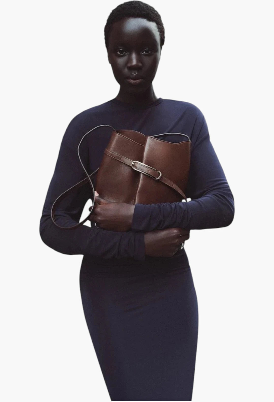 Belted Bucket Bag