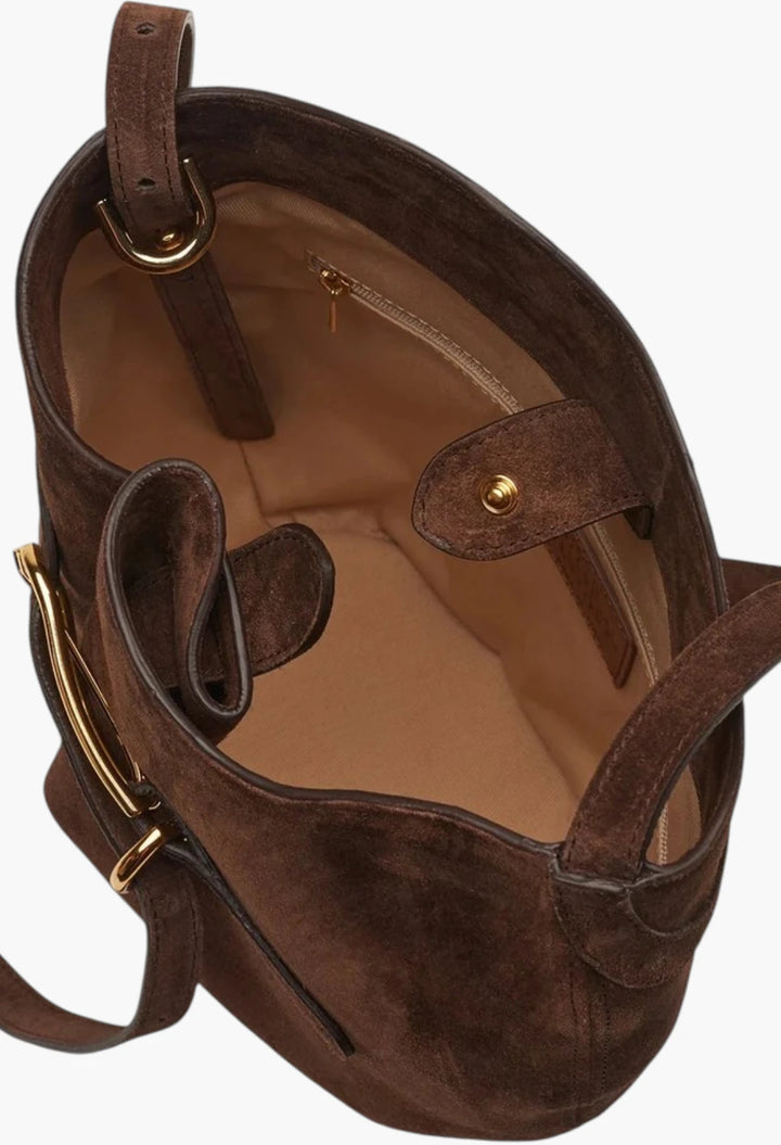 Belted Bucket Bag